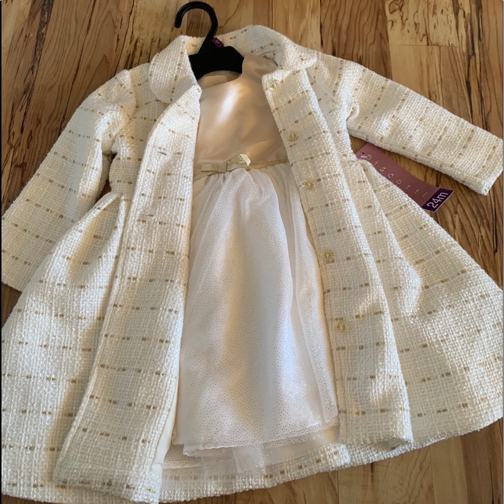 Coat and dress outfit